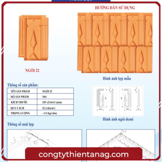 Ngói 22 Đồng Nai Phan Thanh Giản (Tuildonai)